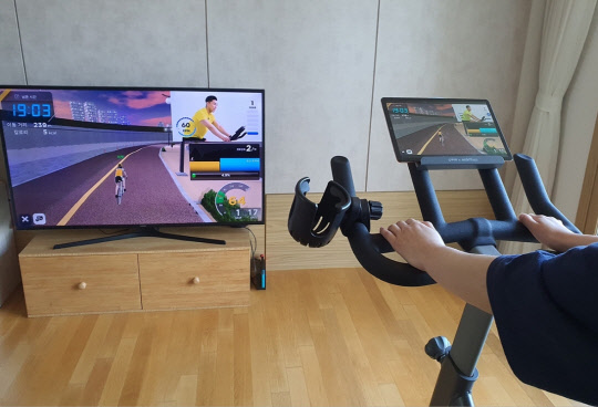 야핏 사이클 이용 모습. 야나두 제공